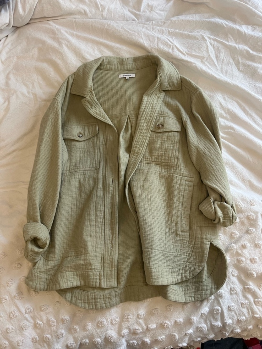 Madewell Light Olive Green Shacket